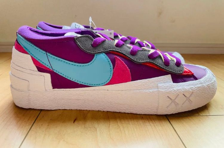 KAWS × sacai × Nike Blazer Low "Purple Dusk"