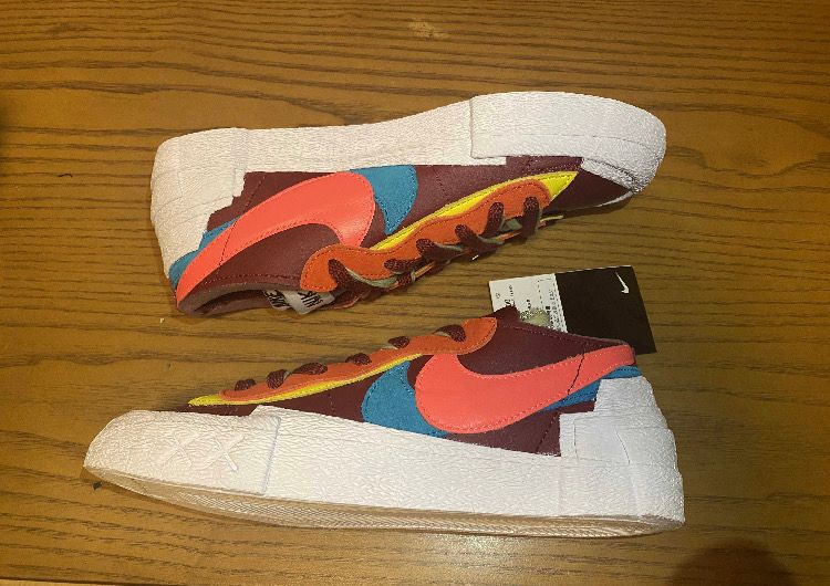 KAWS × sacai × Nike Blazer Low "Team Red"