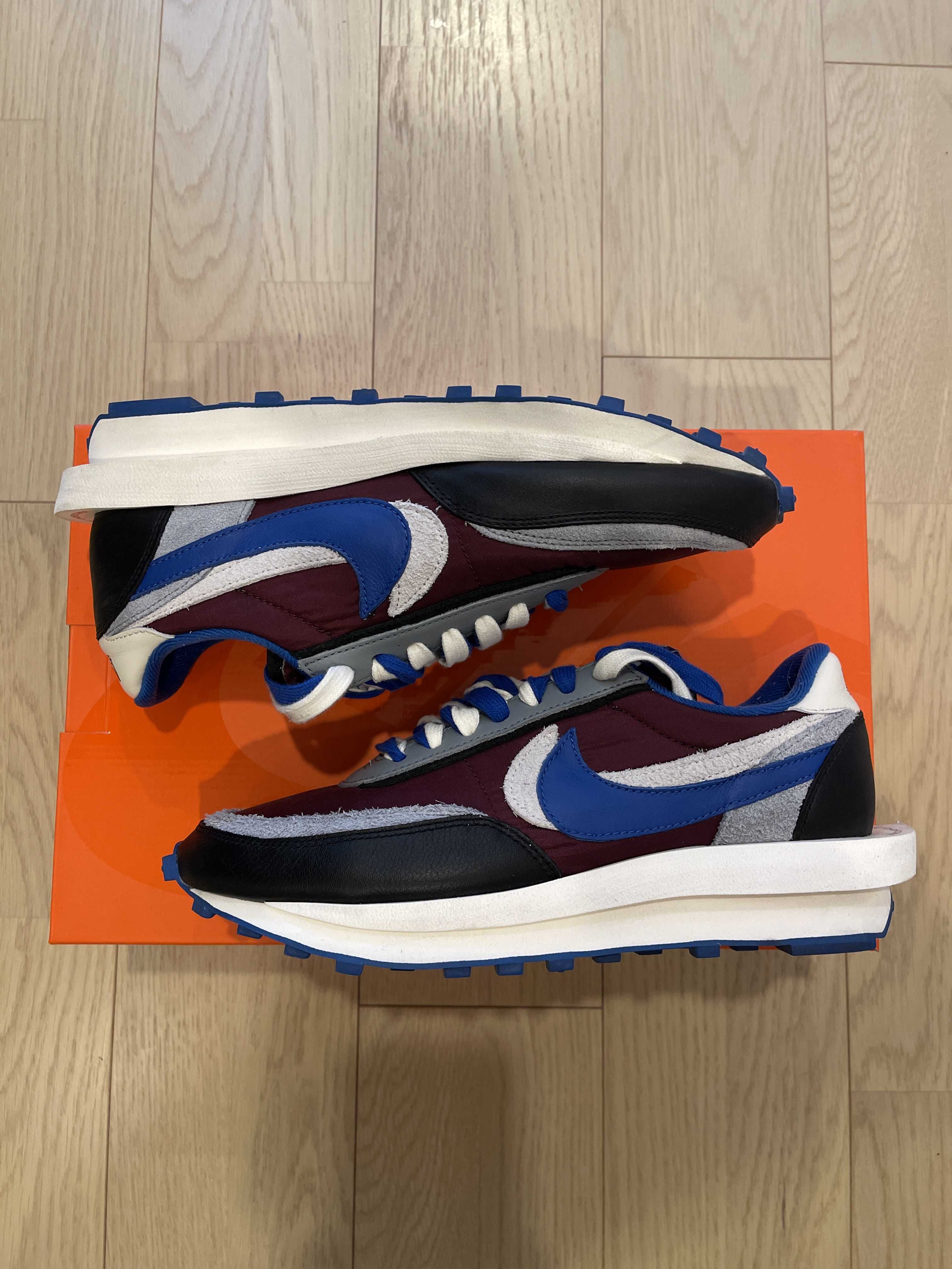 UNDERCOVER × sacai × Nike LD Waffle "Night Maroon/Pale Ivory-Ground Grey-Team Royal"