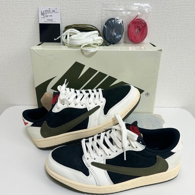 Travis Scott × Nike Women's Air Jordan 1 Low OG "Medium Olive"