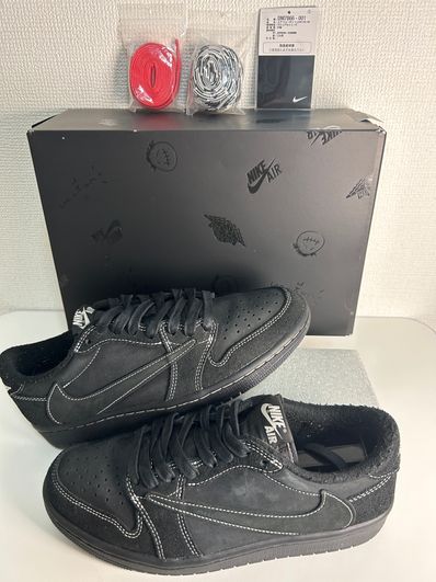 Travis Scott × Nike Air Jordan 1 Low OG SP "Black Phantom"