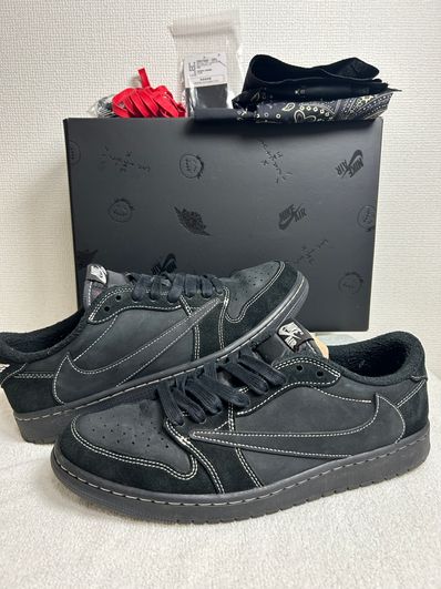 Travis Scott × Nike Air Jordan 1 Low OG SP "Black Phantom"