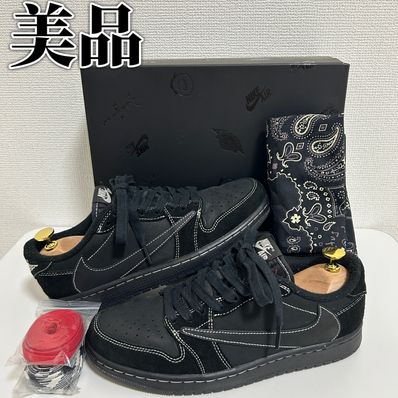 Travis Scott × Nike Air Jordan 1 Low OG SP "Black Phantom"
