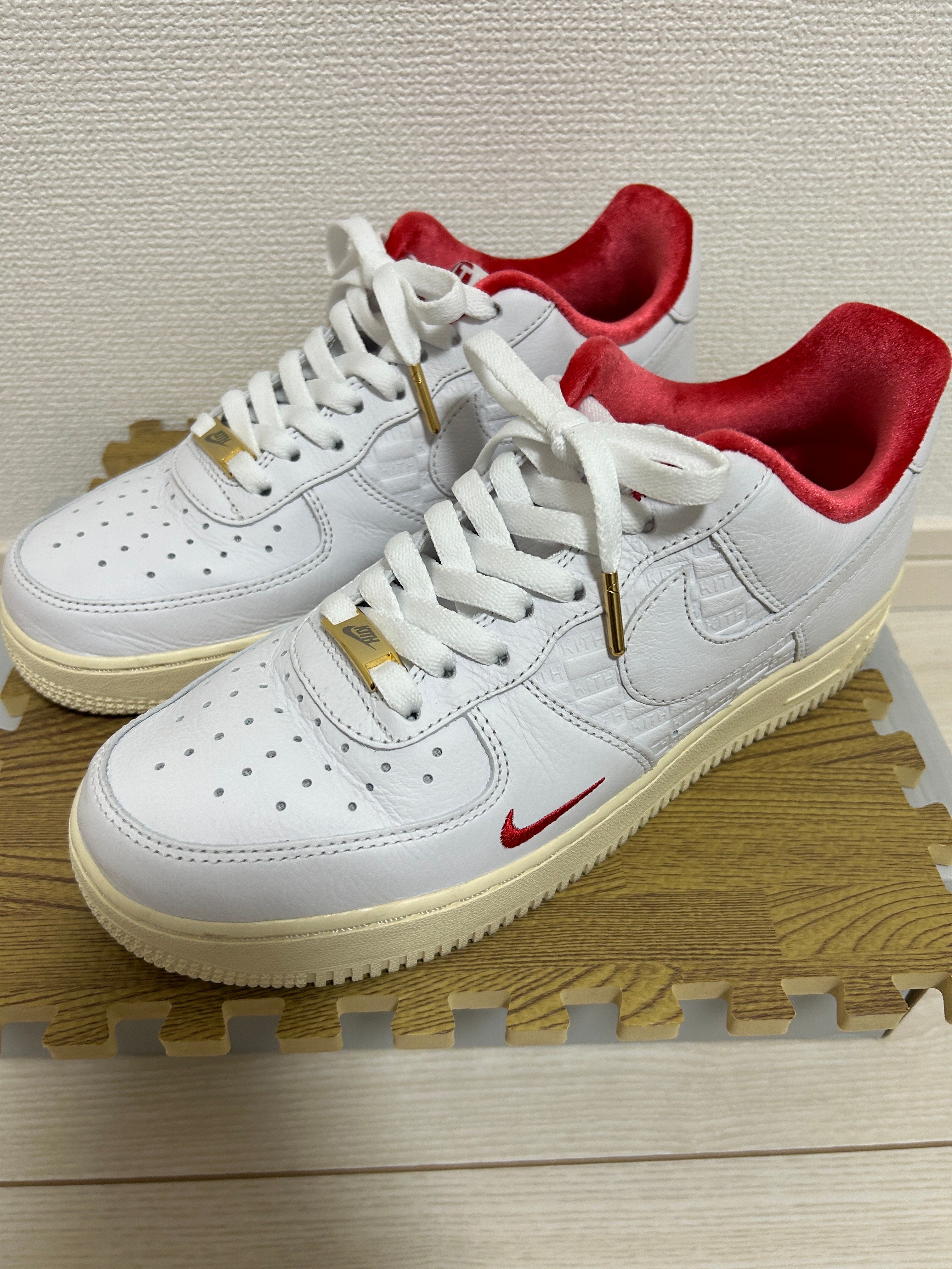 KITH × Nike Air Force 1 Low "White/Red"