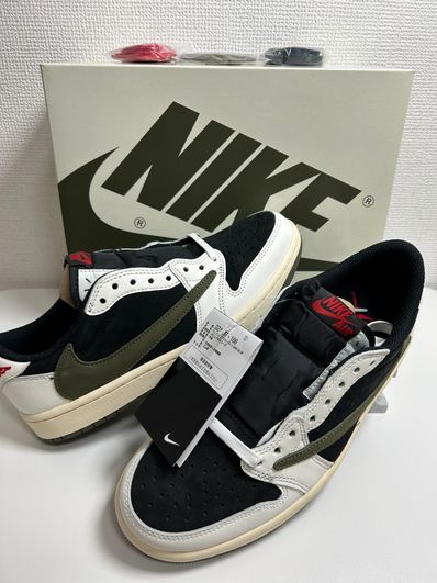Travis Scott × Nike Women's Air Jordan 1 Low OG "Medium Olive"
