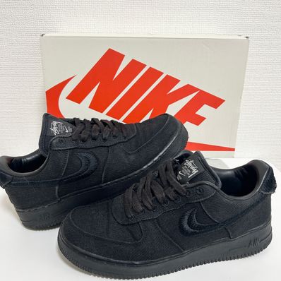 Stussy × Nike Air Force 1 Low "Triple Black"
