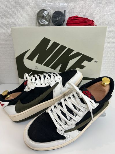 Travis Scott × Nike Women's Air Jordan 1 Low OG "Medium Olive"