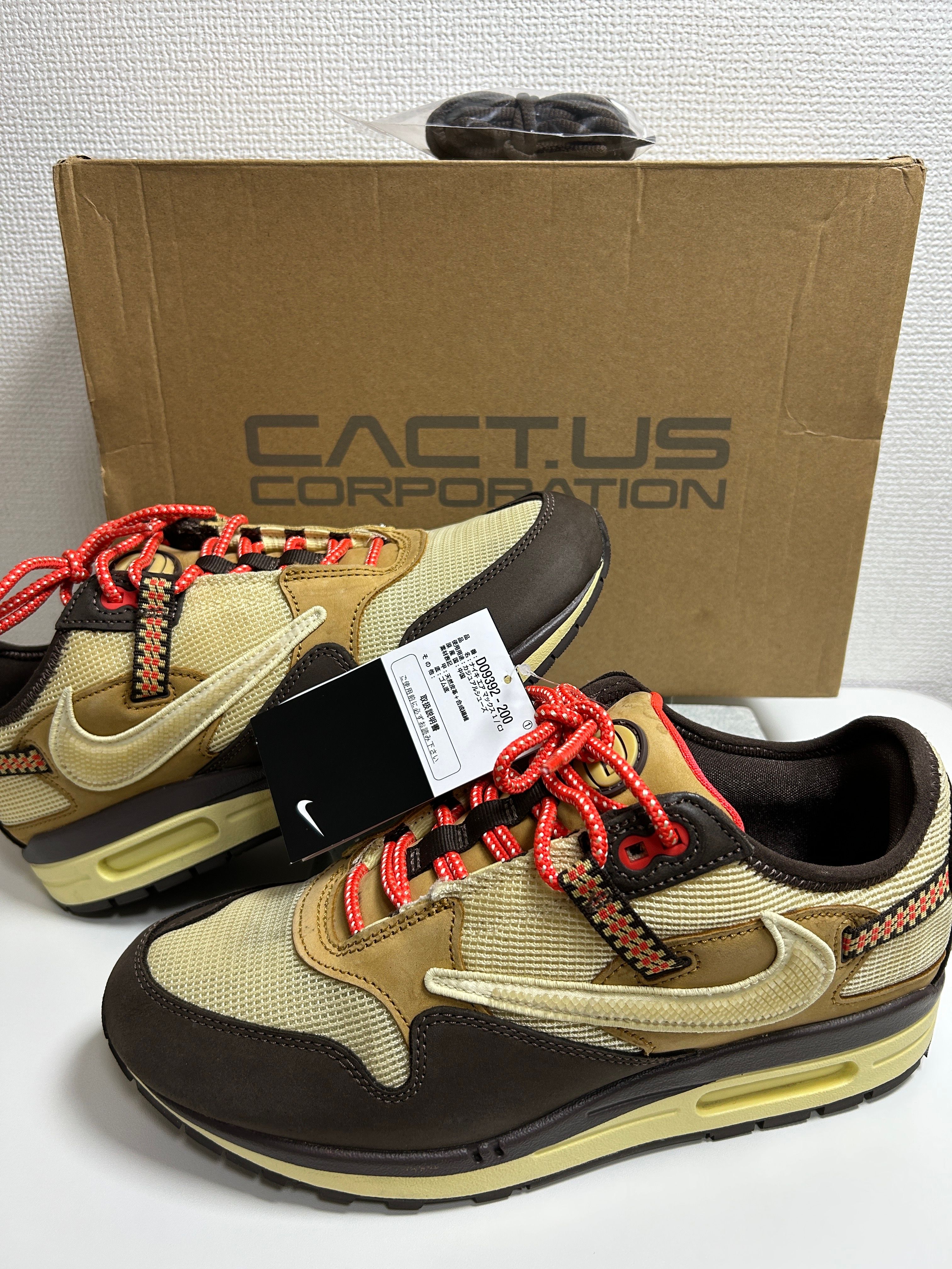 Travis Scott × Nike Air Max 1 "CACT.US Brown"