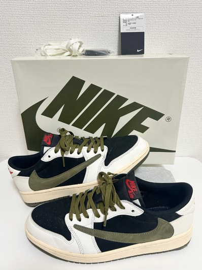 Travis Scott × Nike Women's Air Jordan 1 Low OG "Medium Olive"