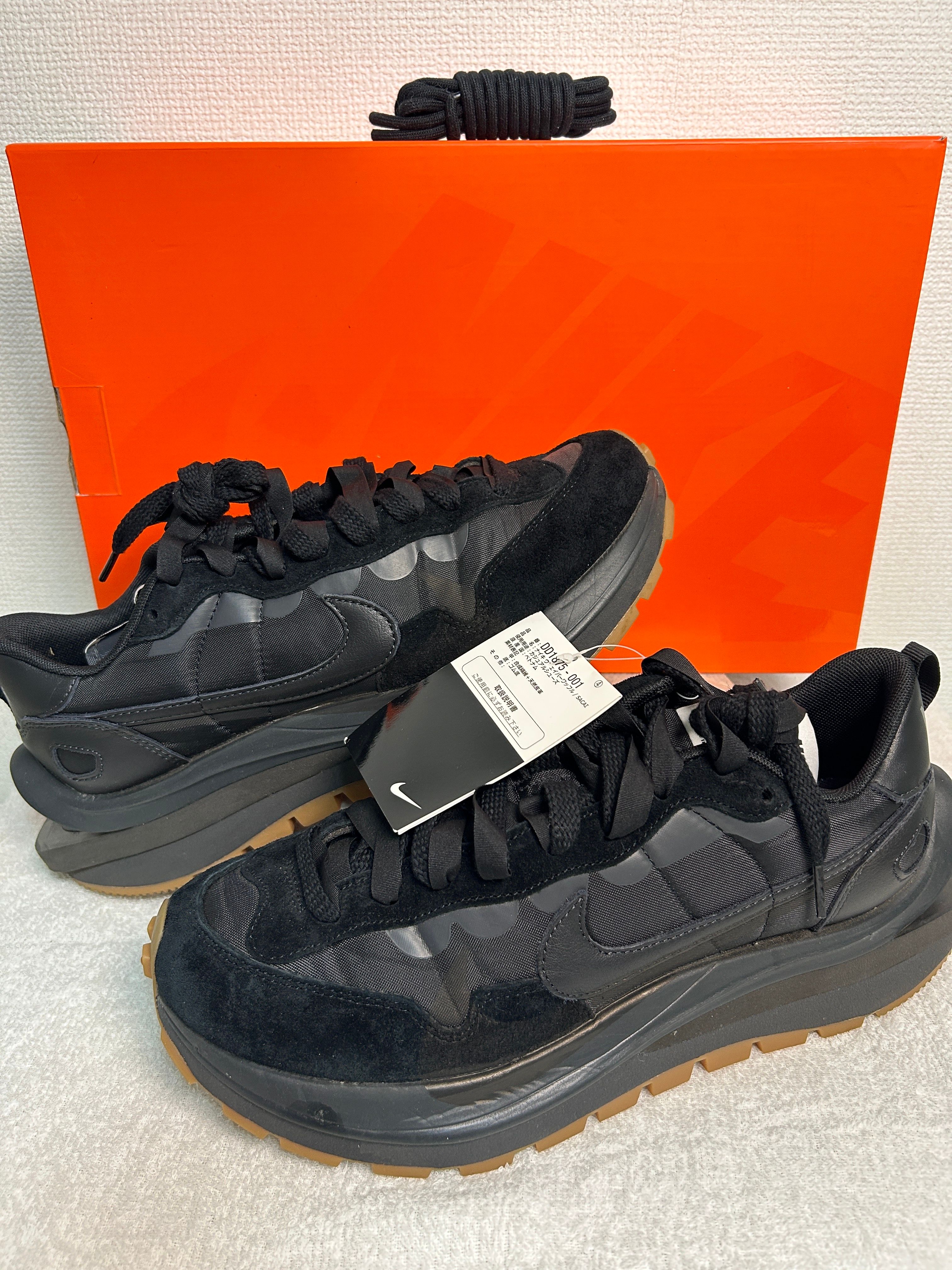 sacai × Nike VaporWaffle "Black Gum"