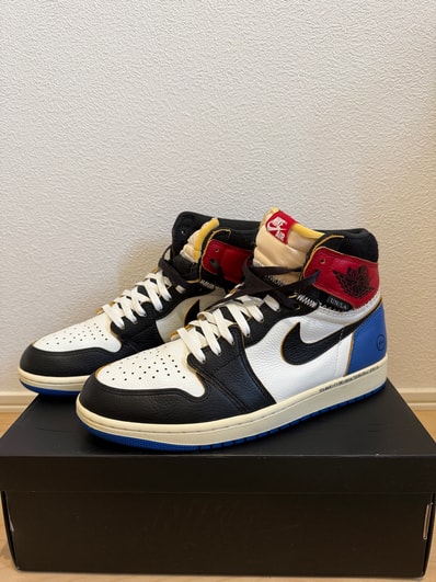 fragment design × UNION × Nike Air Jordan 1 High OG "Black/Varsity Red"