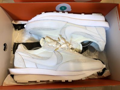 sacai × Nike LDV Waffle "Triple White"