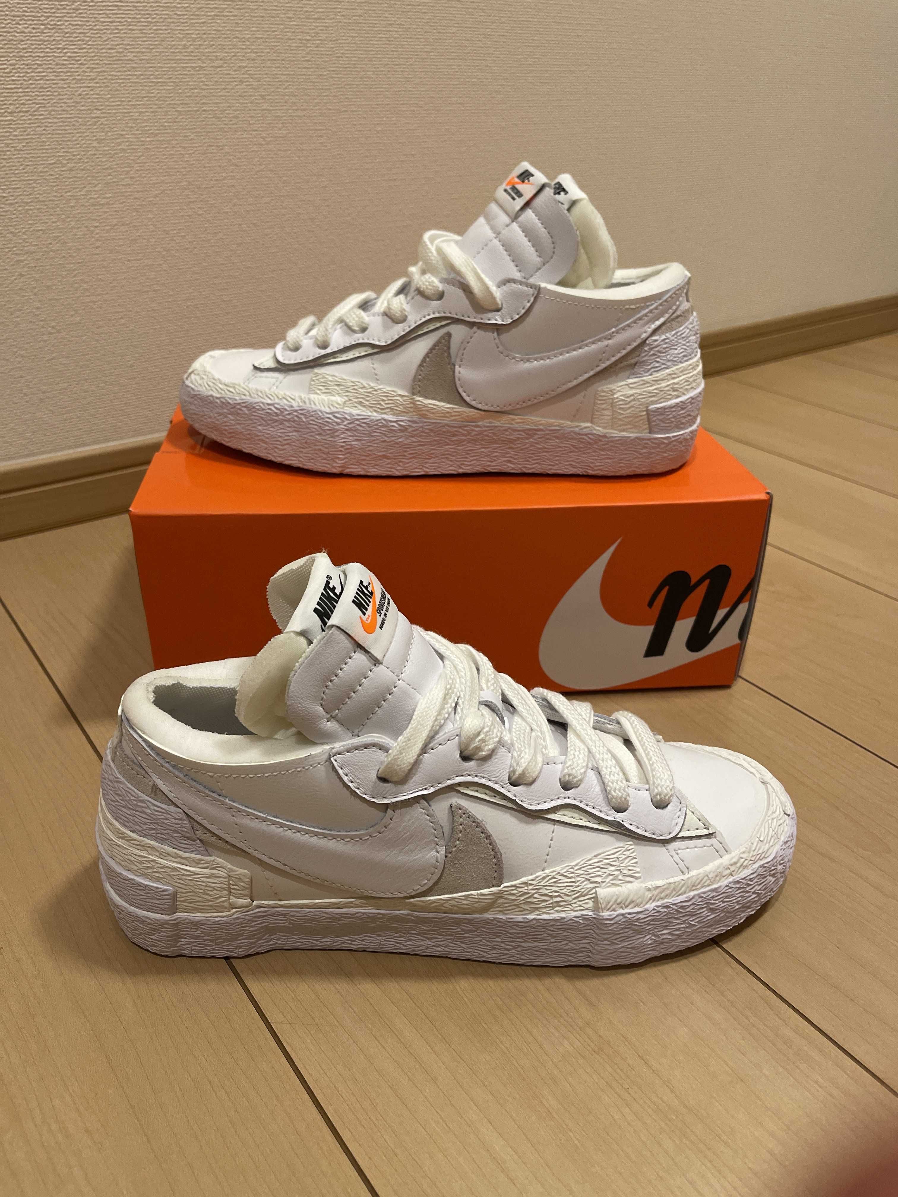 sacai × Nike Blazer Low "White Patent Leather"