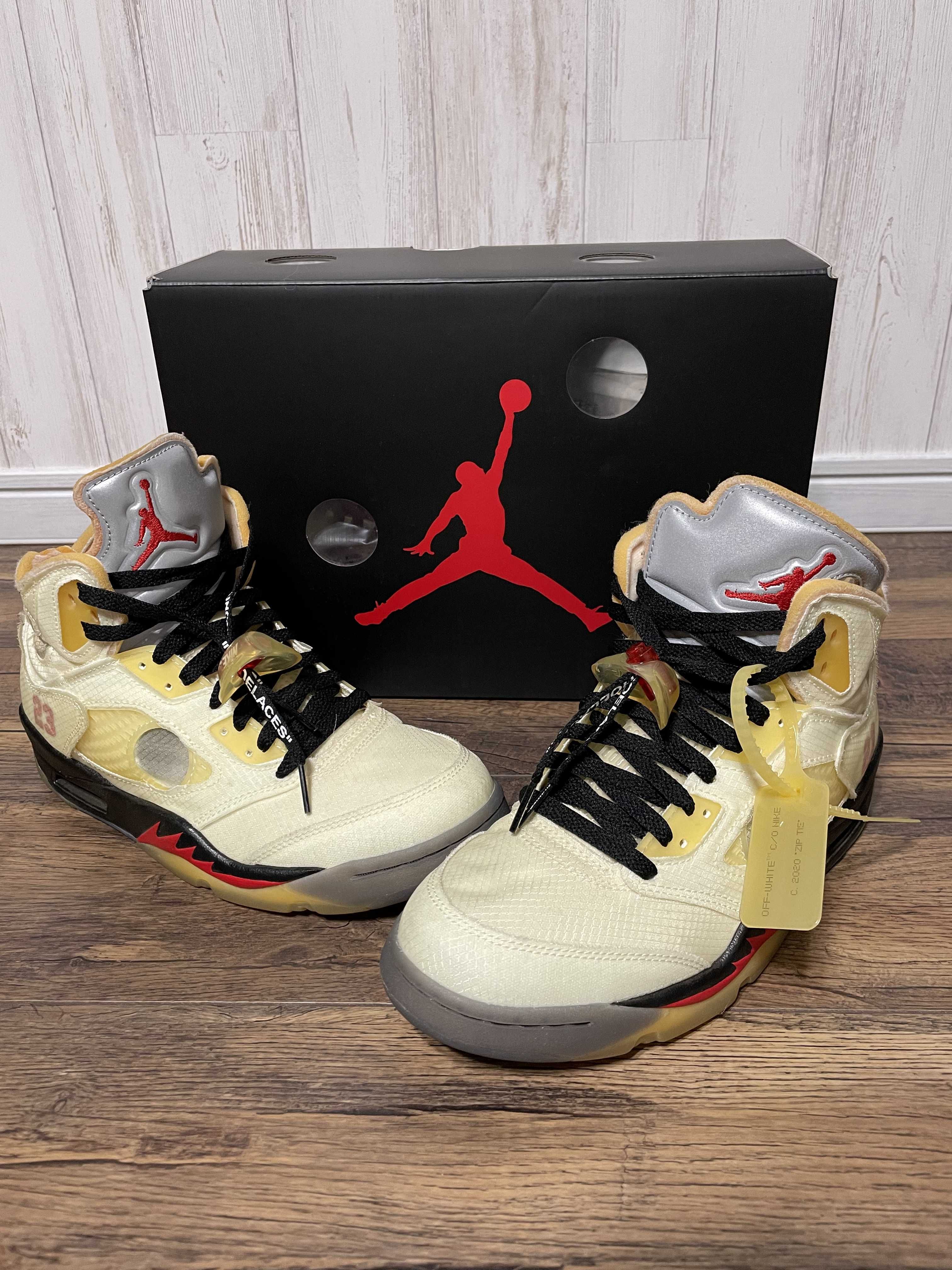 Off-White × Nike Air Jordan 5 "Sail"