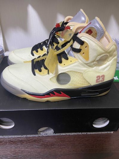 Off-White × Nike Air Jordan 5 "Sail"