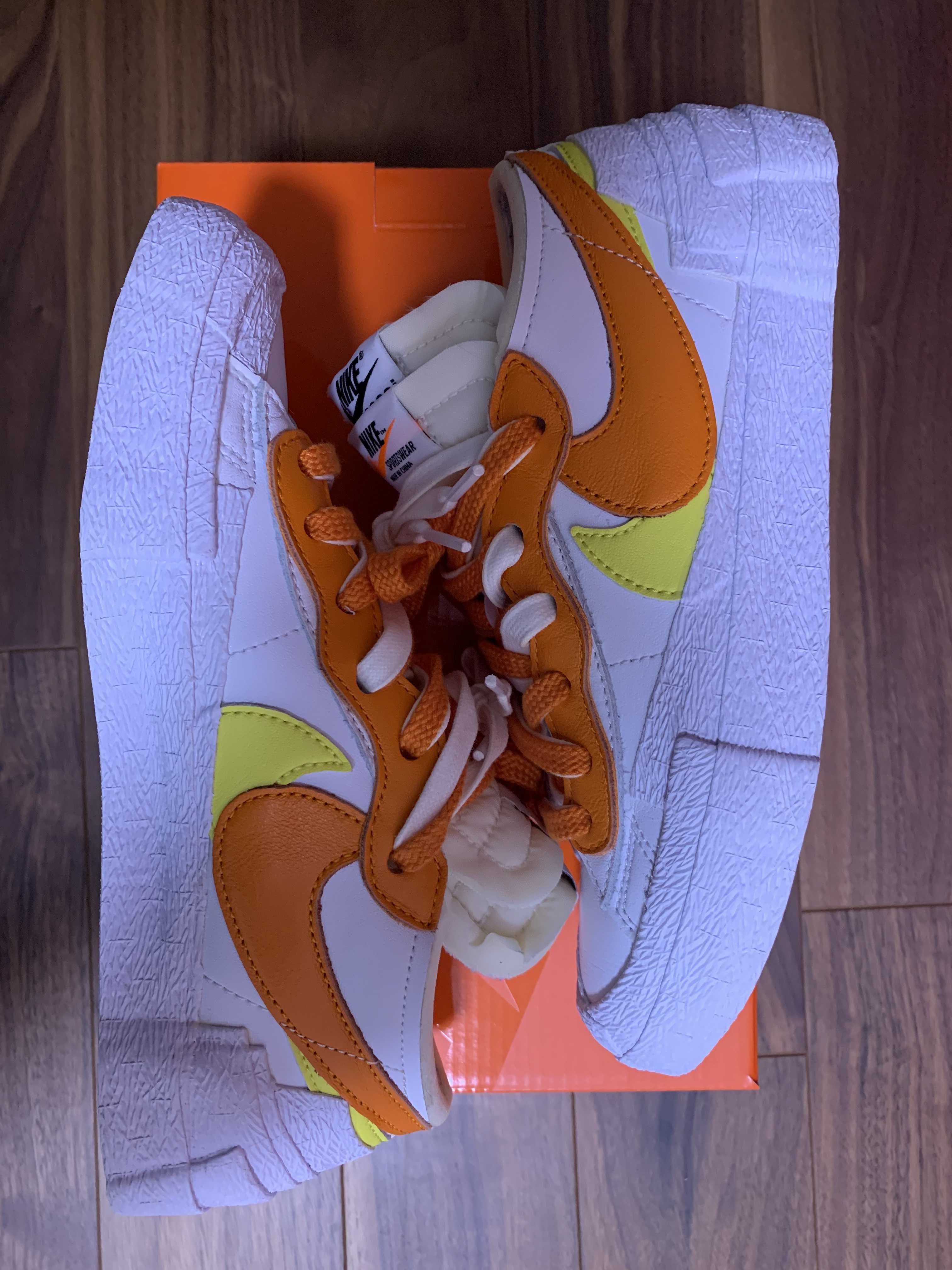 SACAI × NIKE BLAZER LOW "MAGMA ORANGE"