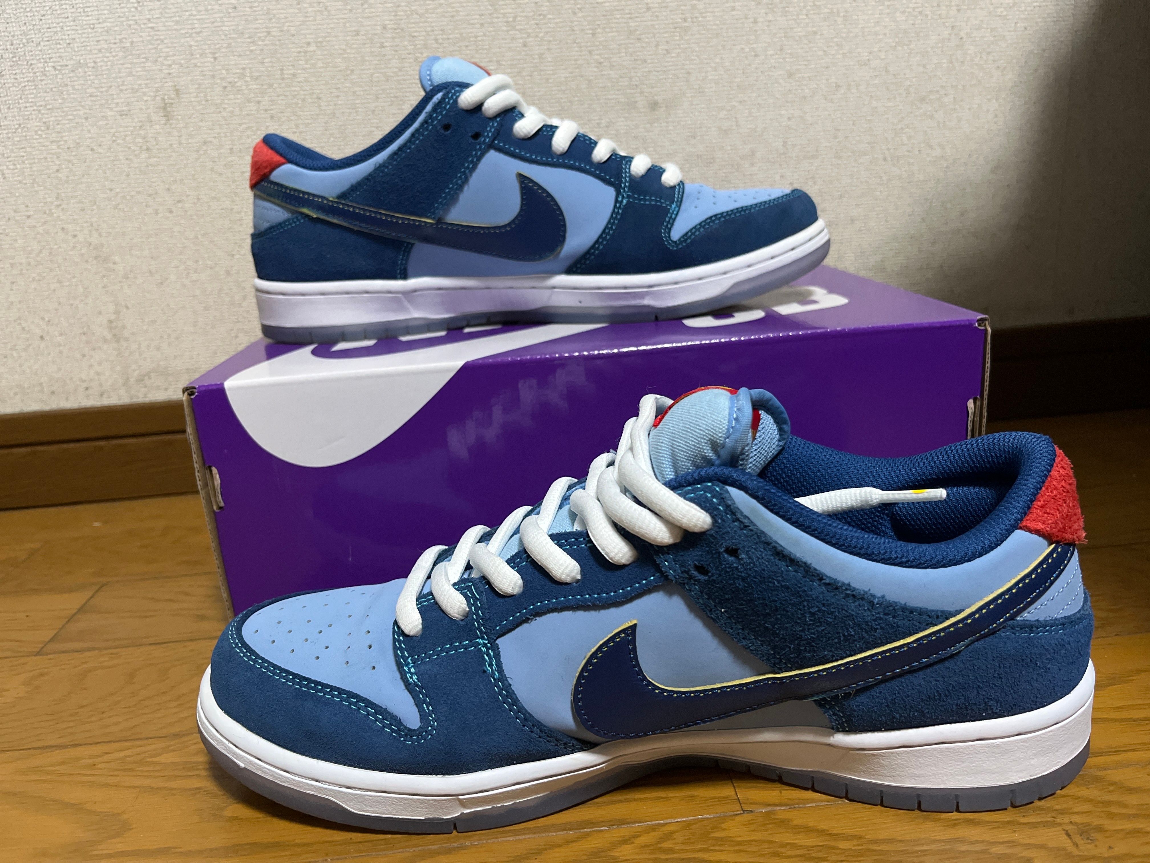 Why So Sad? × Nike SB Dunk Low "Coastal Blue/Speed Yellow-University Red"