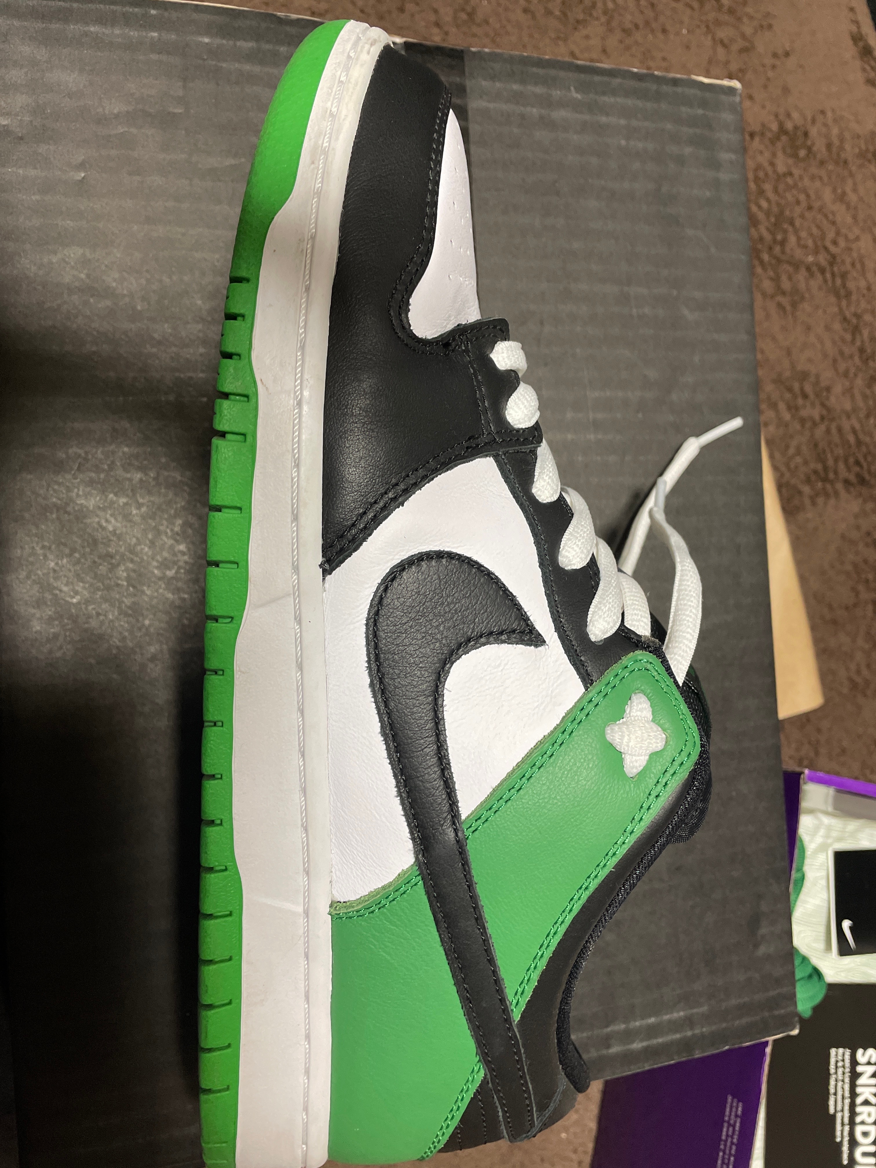 Nike SB Dunk Low Pro "Black and Classic Green"