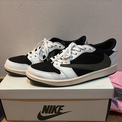 Travis Scott × Nike Women's Air Jordan 1 Low OG "Medium Olive"