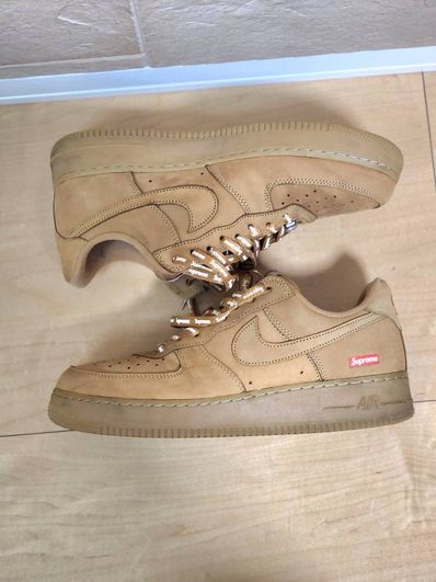 Supreme × Nike Air Force 1 Low "Flax/Wheat"