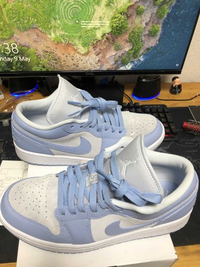 Nike Women's Air Jordan 1 Low "Football Grey/Aluminum/White"