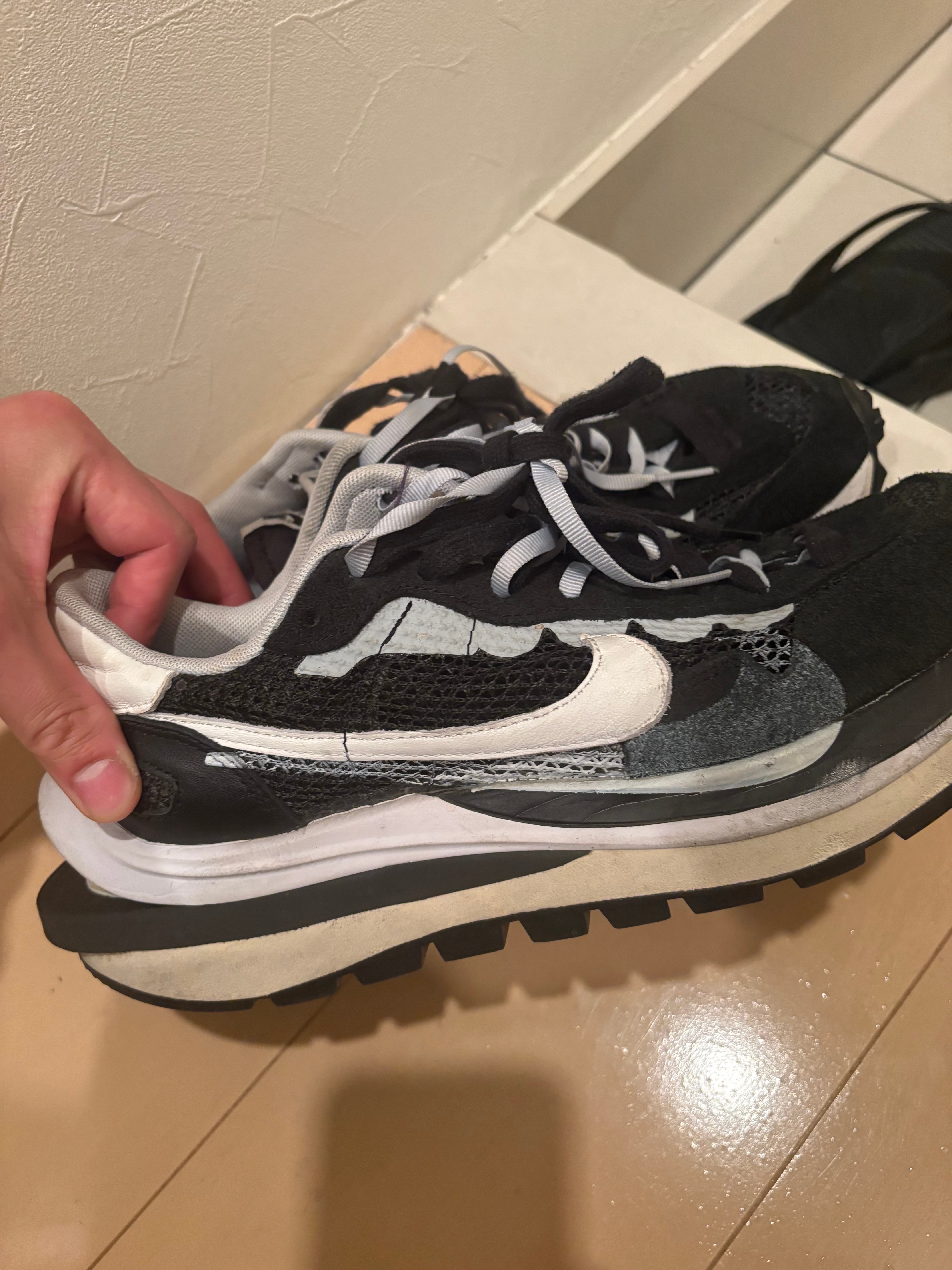 sacai × Nike Vapor Waffle "Black and White"