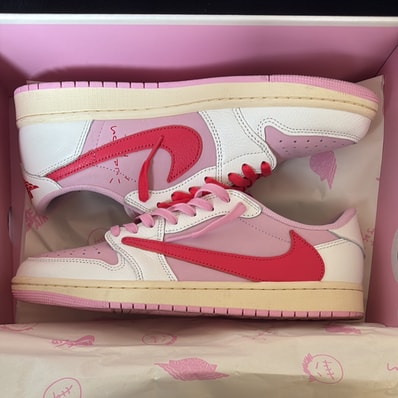 Travis Scott × Nike Air Jordan 1 Retro Low OG "Sail/Tropical Pink"