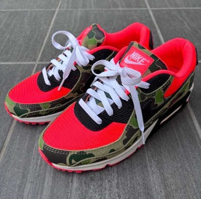 Nike Air Max 90 SP "Reverse Duck Camo/Dark Sage and Solar Red" (2024) CW6024-600