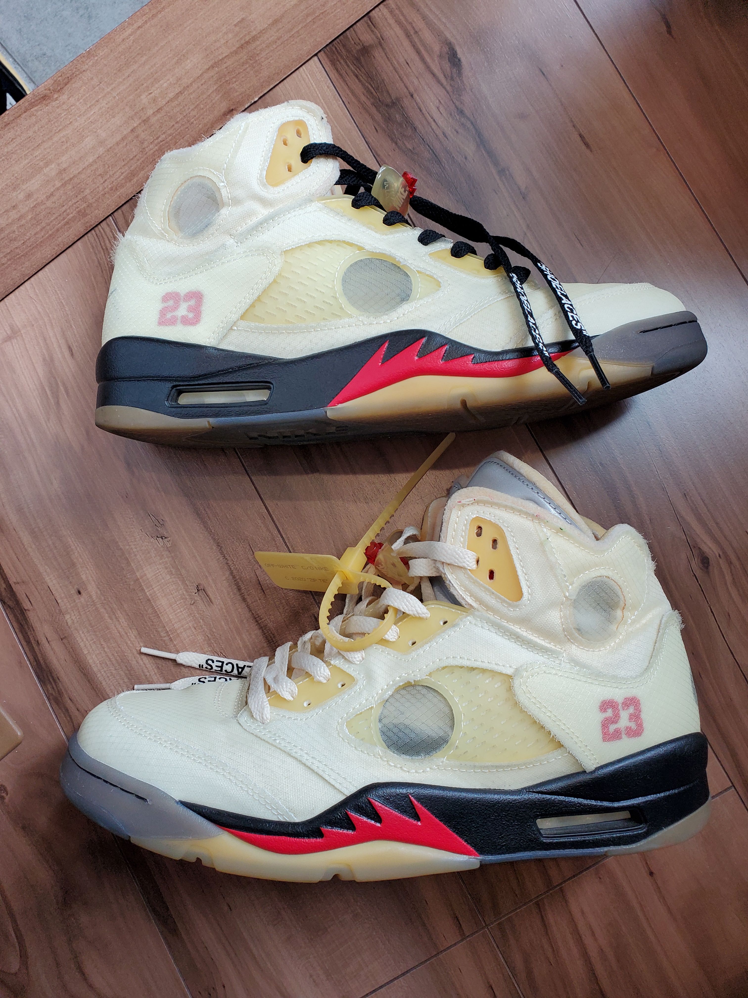 Off-White × Nike Air Jordan 5 "Sail"  