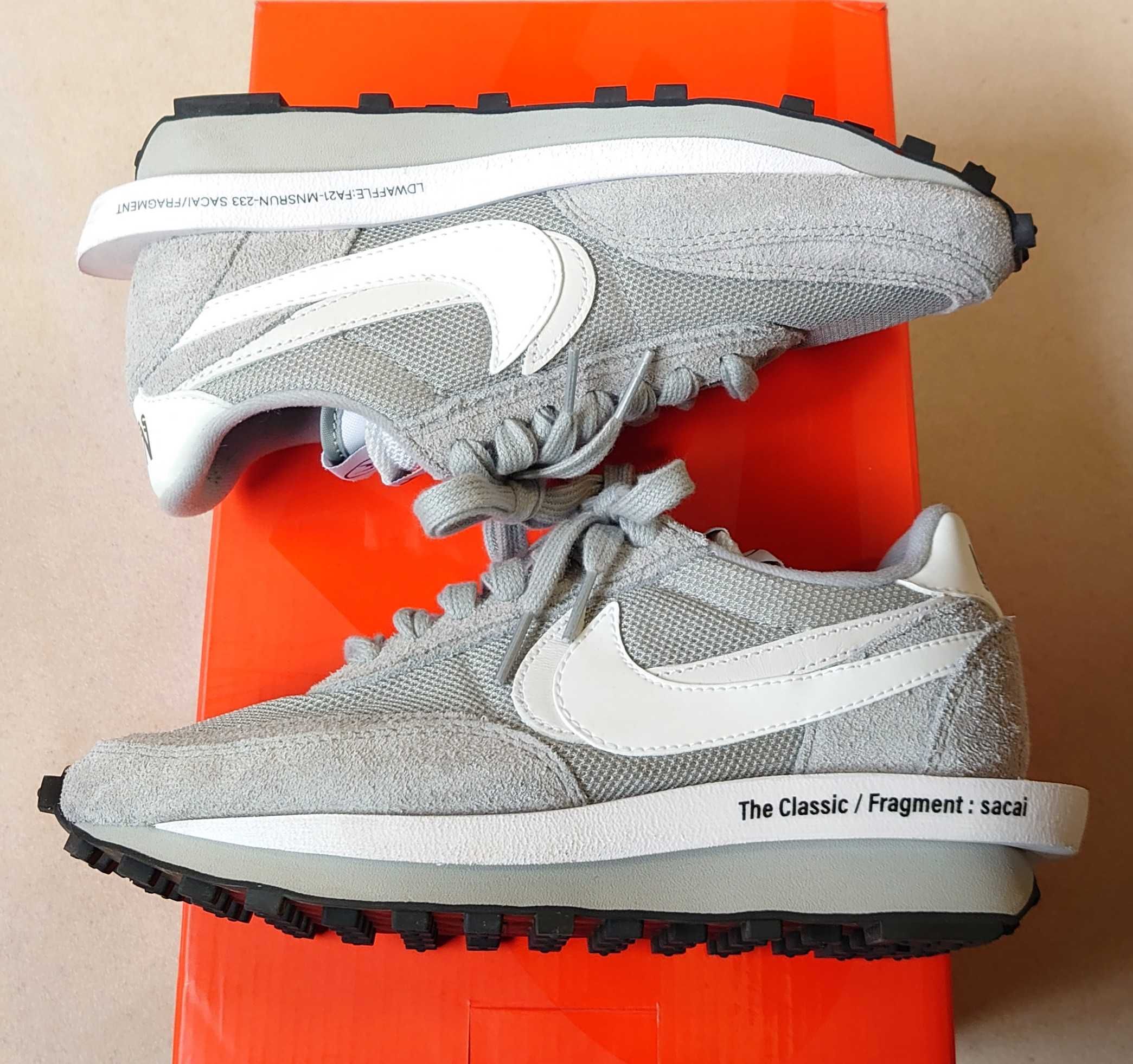 Fragment × sacai × Nike LD Waffle "Light Smoke Grey"