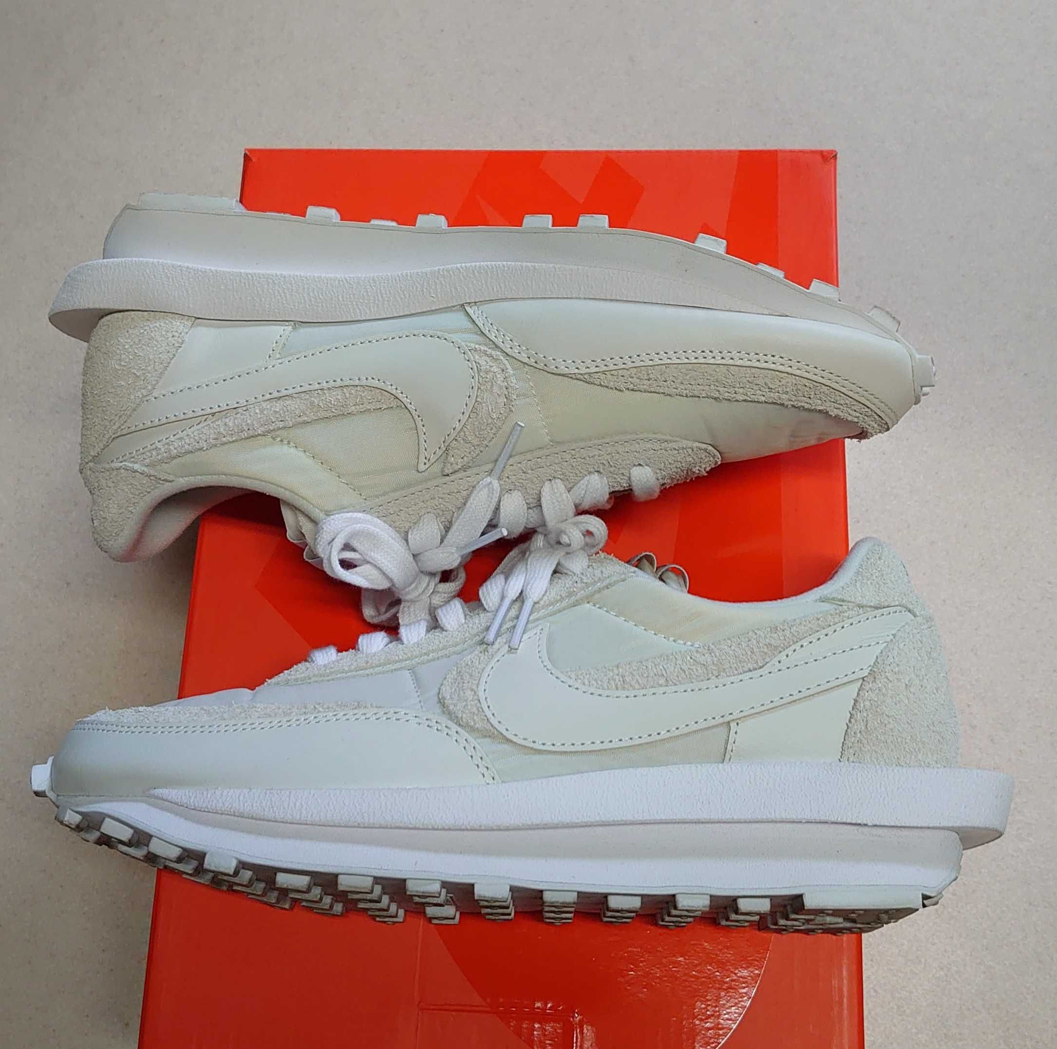 sacai × Nike LDV Waffle "Triple White"