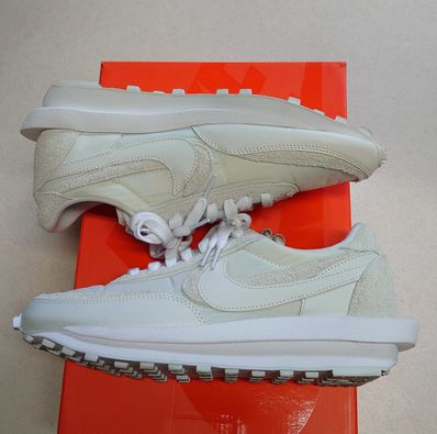 sacai × Nike LDV Waffle "Triple White"
