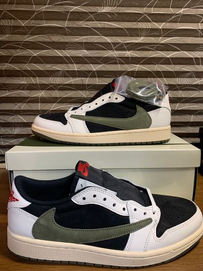 Travis Scott × Nike Women's Air Jordan 1 Low OG "Medium Olive"