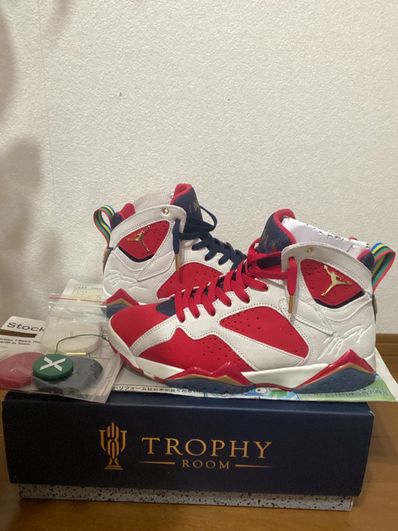 Trophy Room × Nike Air Jordan 7 "True Red and Obsidian"