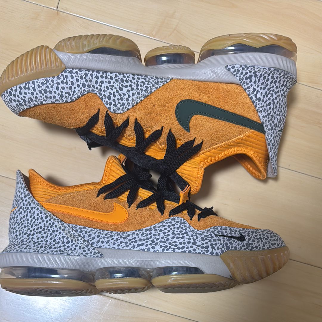 atmos × Nike LeBron 16 Low "Safari" (CD9471-800/CI3358-800)
