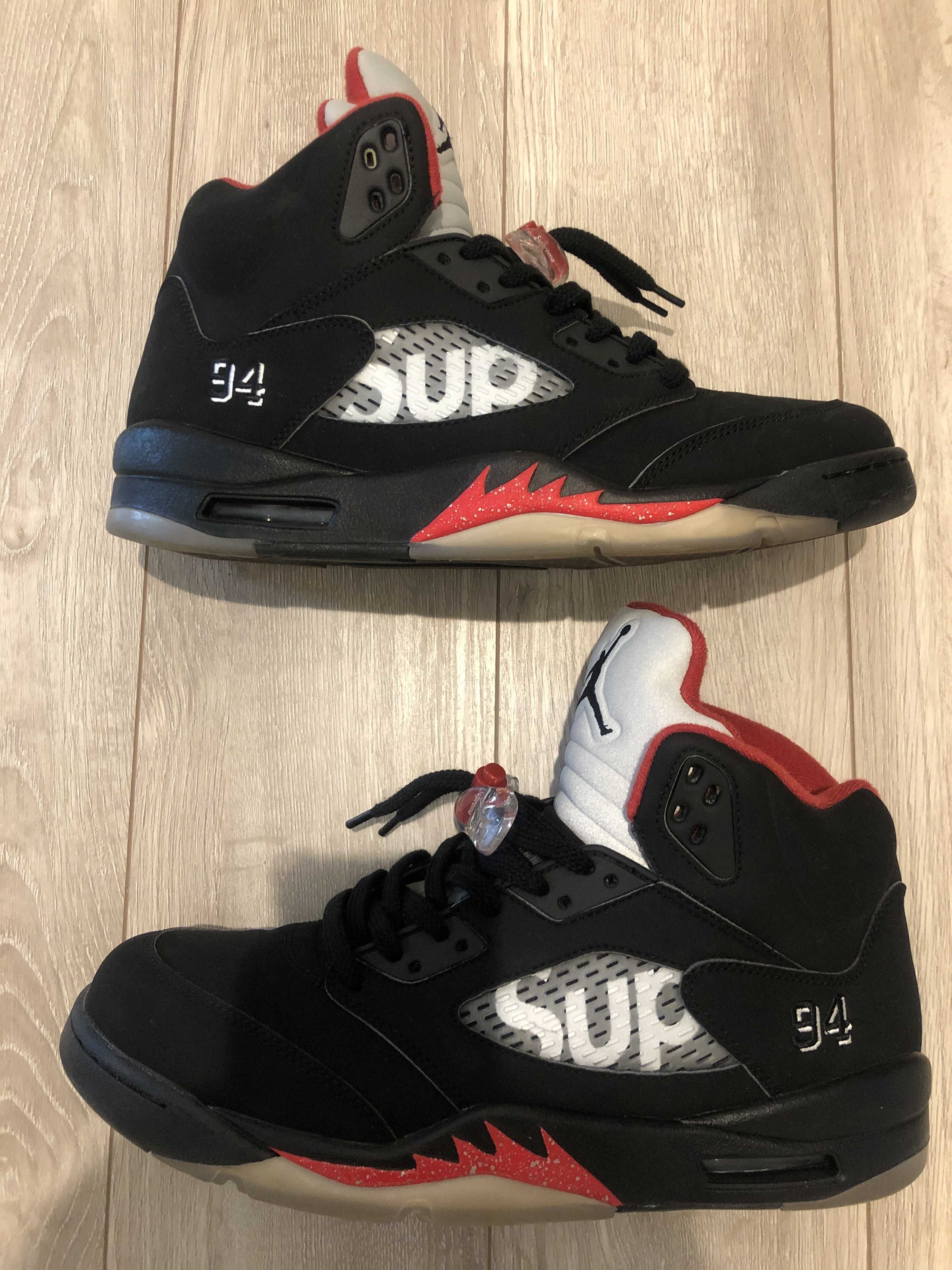 Supreme × Nike Air Jordan 5 Retro "Black"