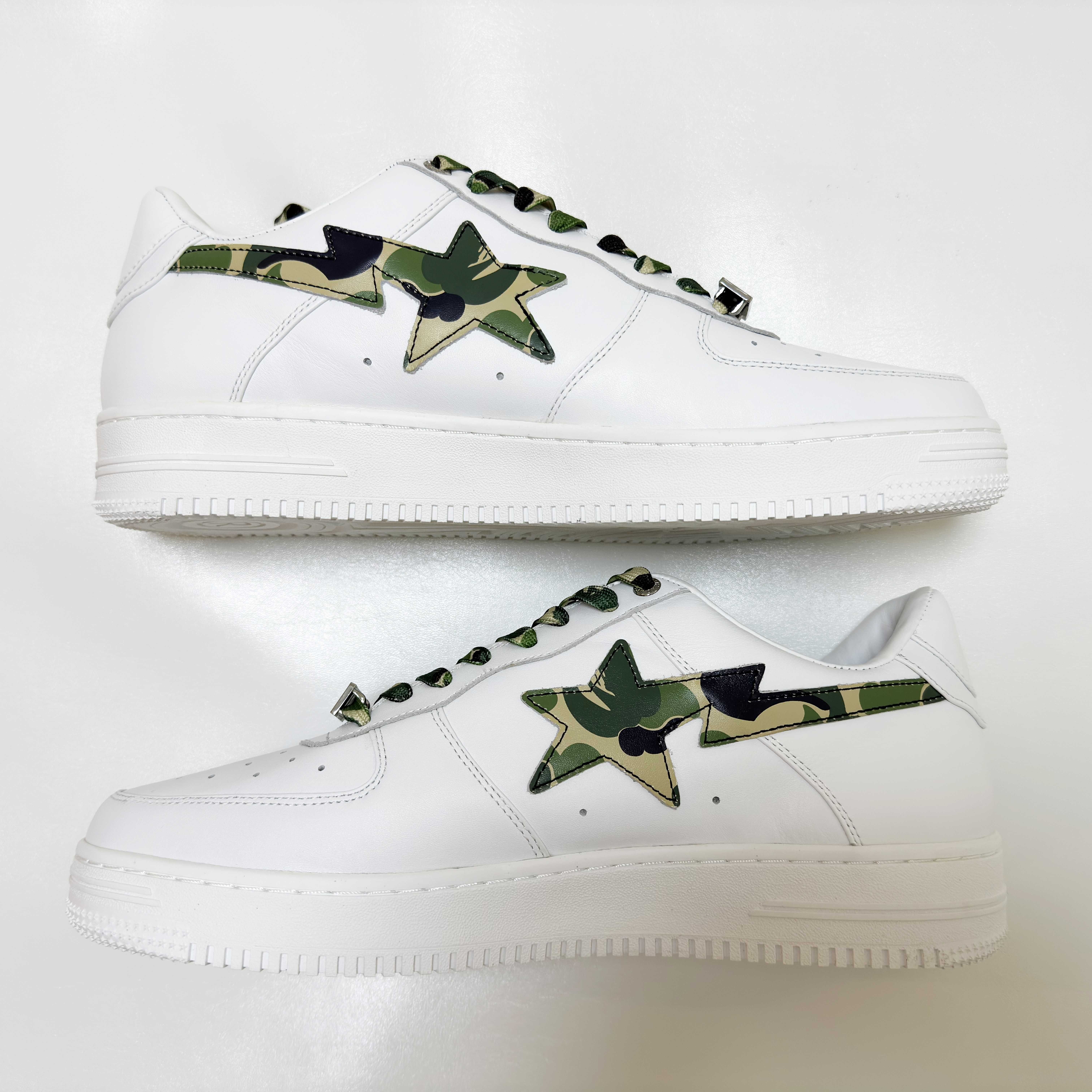 A BATHING APE®︎ BAPE STA White ABC Camo "Green" (2021)