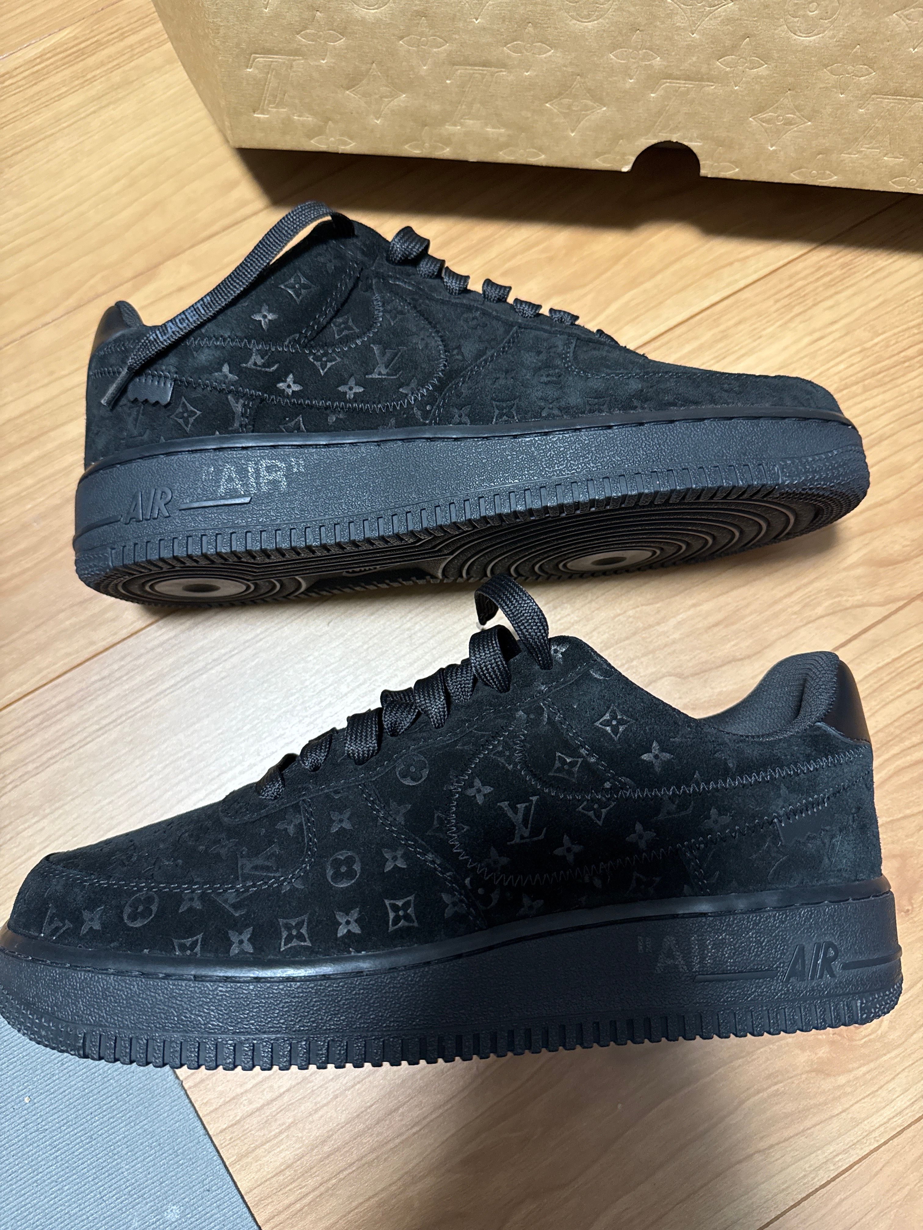 Louis Vuitton × Nike Air Force 1 Low by Virgil Abloh "Black"