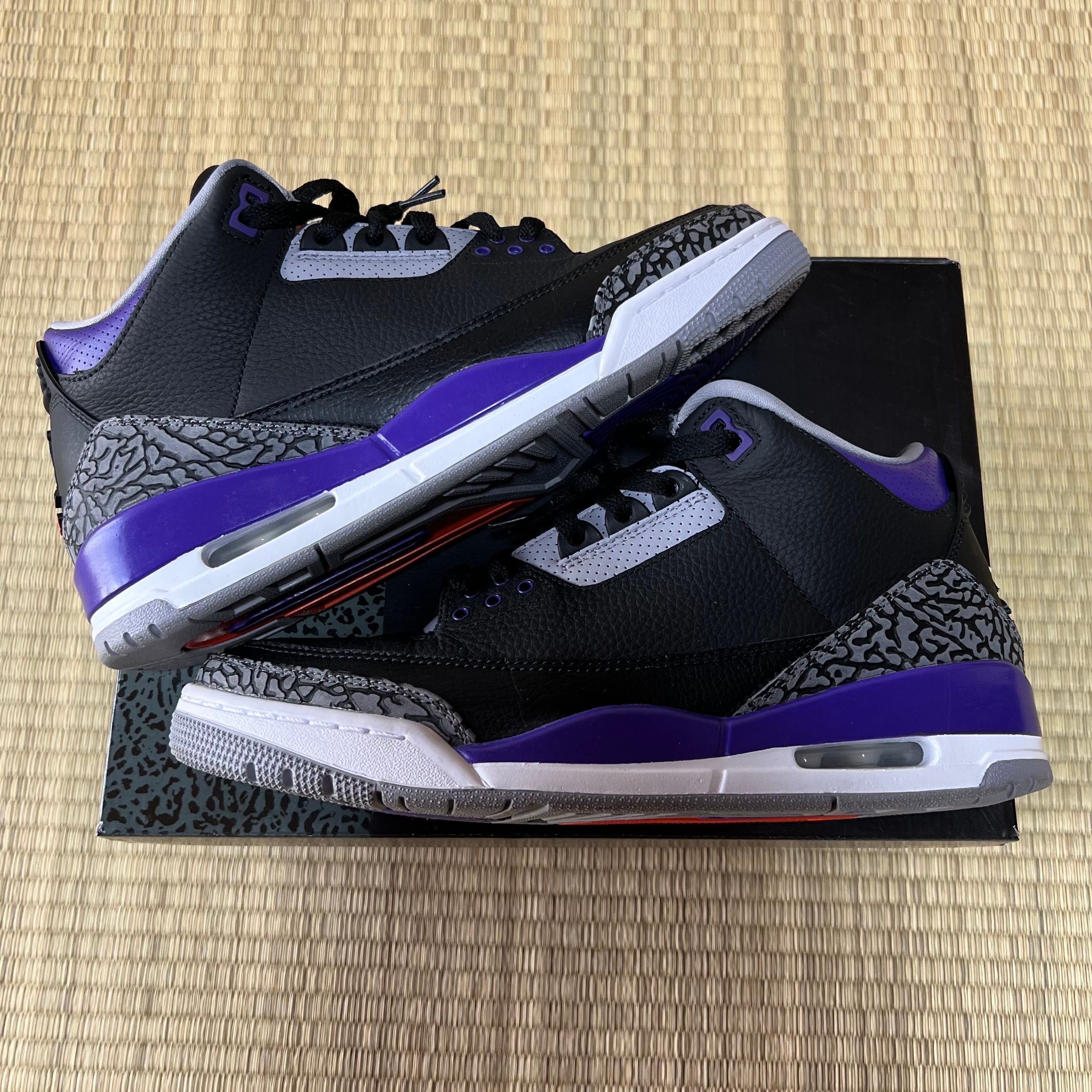 Nike Air Jordan 3 Retro "Black/Court Purple"