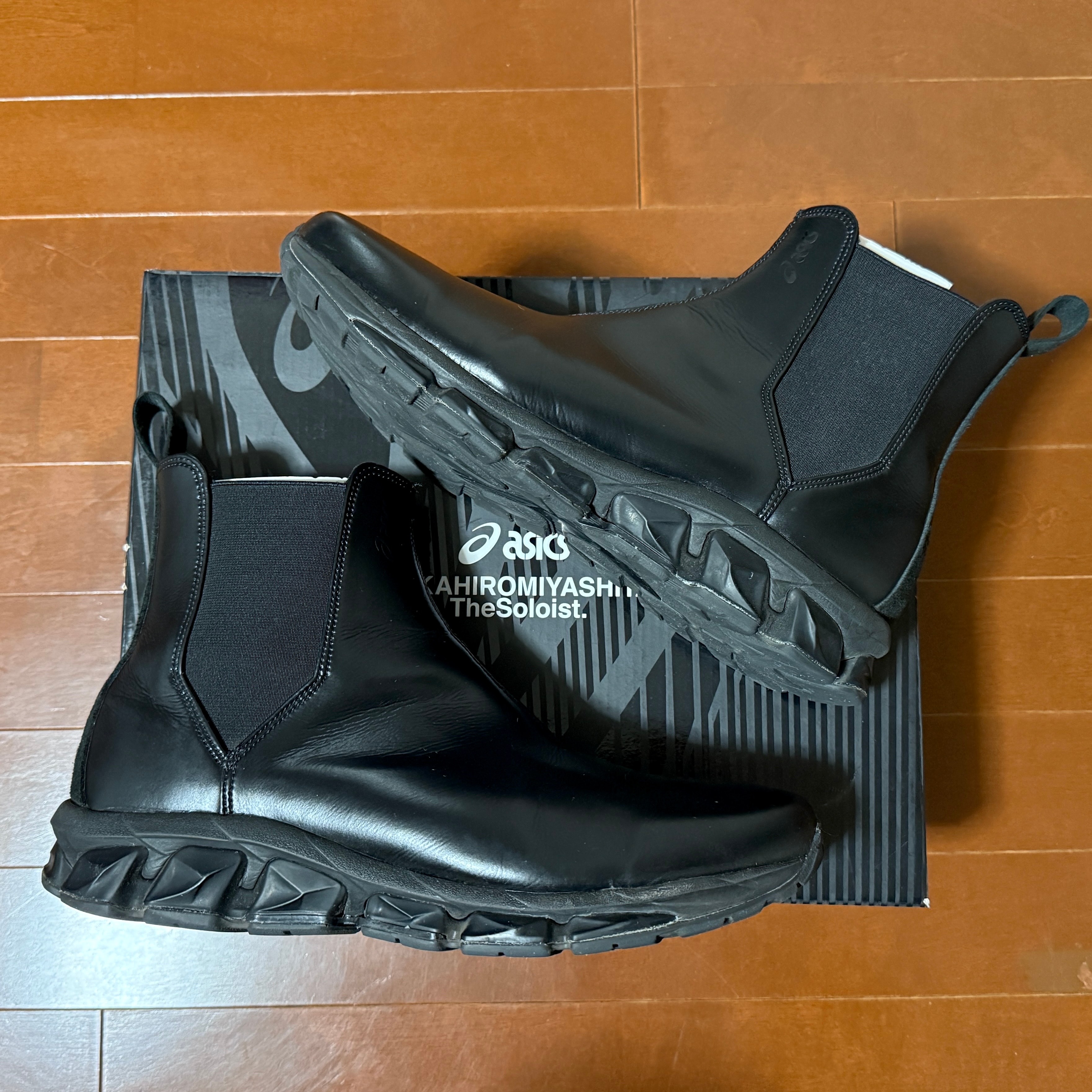 タカヒロミヤシタザソロイスト. × アシックス ゲルクォンタム360 ザ チェルシー ブーツ "ブラック"