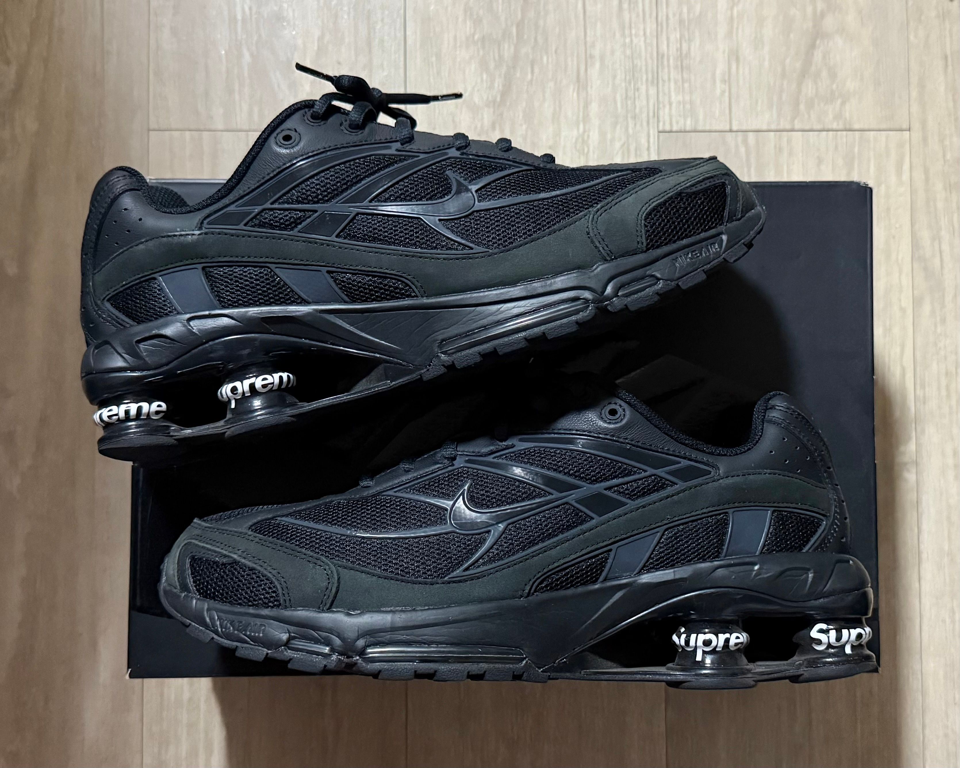 Supreme × Nike Shox Ride 2 "Black/Black-White"