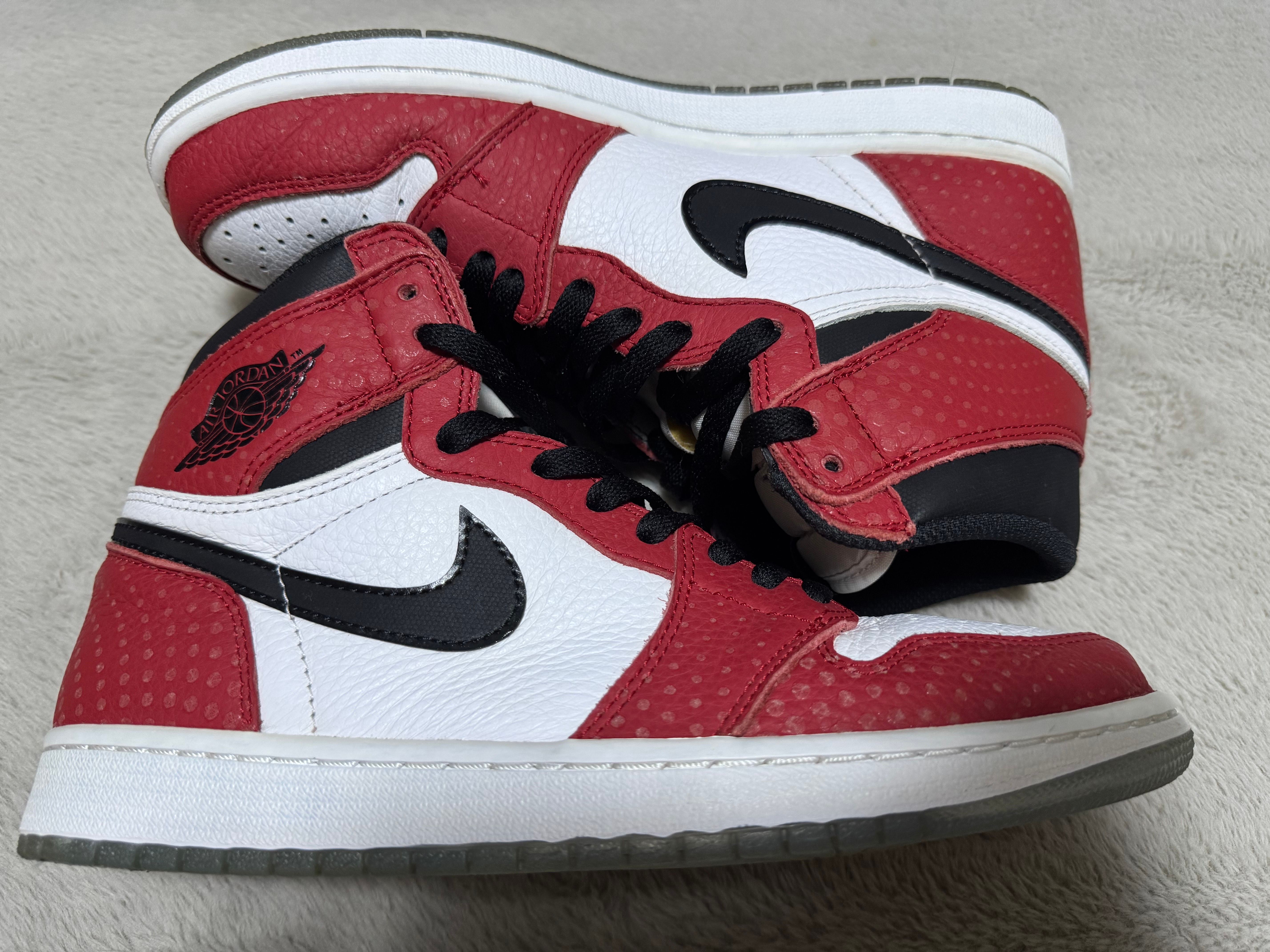 Spiderman × Nike Air Jordan 1 Origin Story "Gym Red/White/Photo Blue/Black"