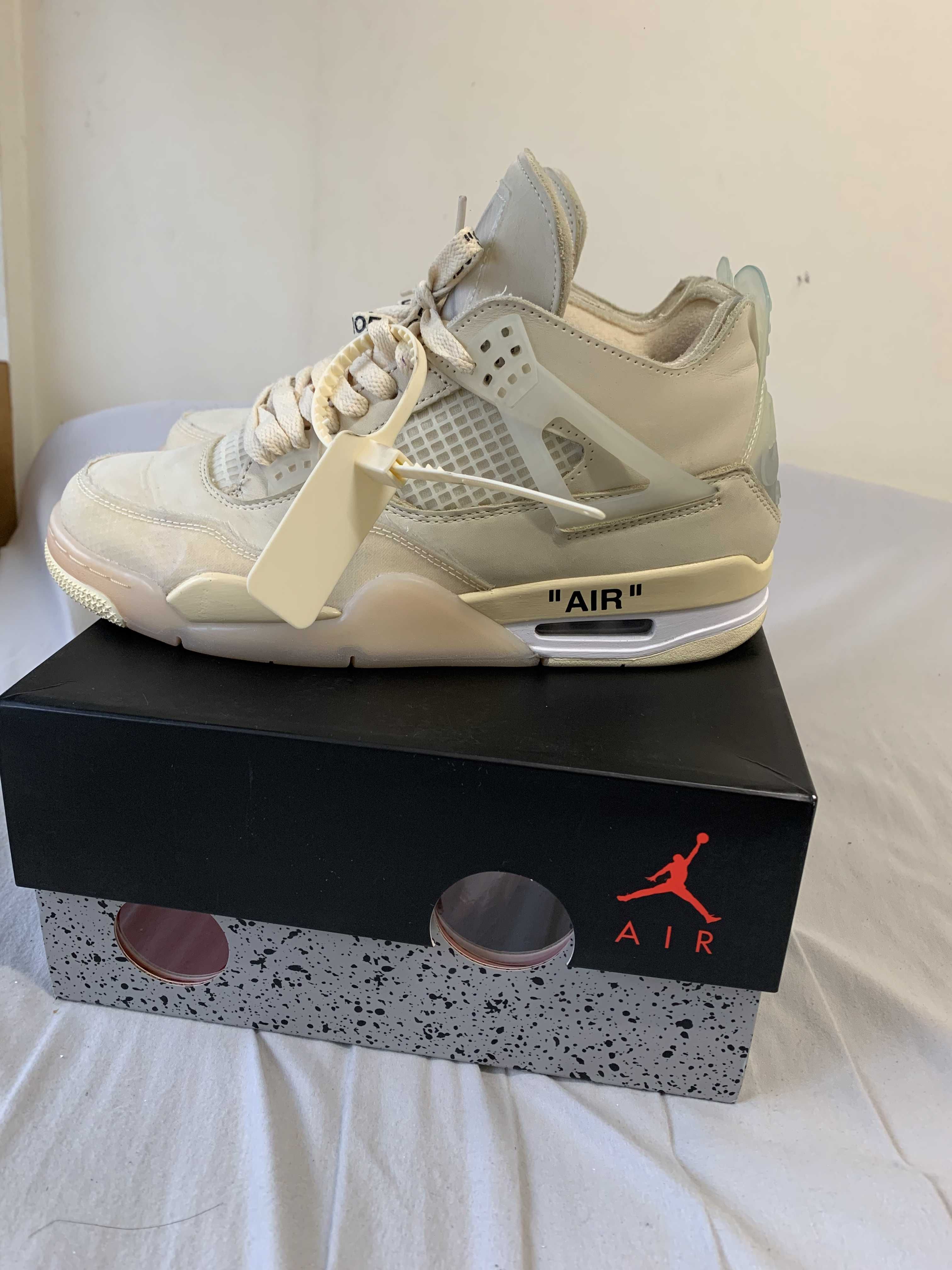 Off-White × Nike Women's Air Jordan 4 SP "Sail"