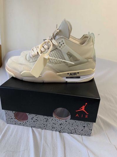 Off-White × Nike Women's Air Jordan 4 SP "Sail"