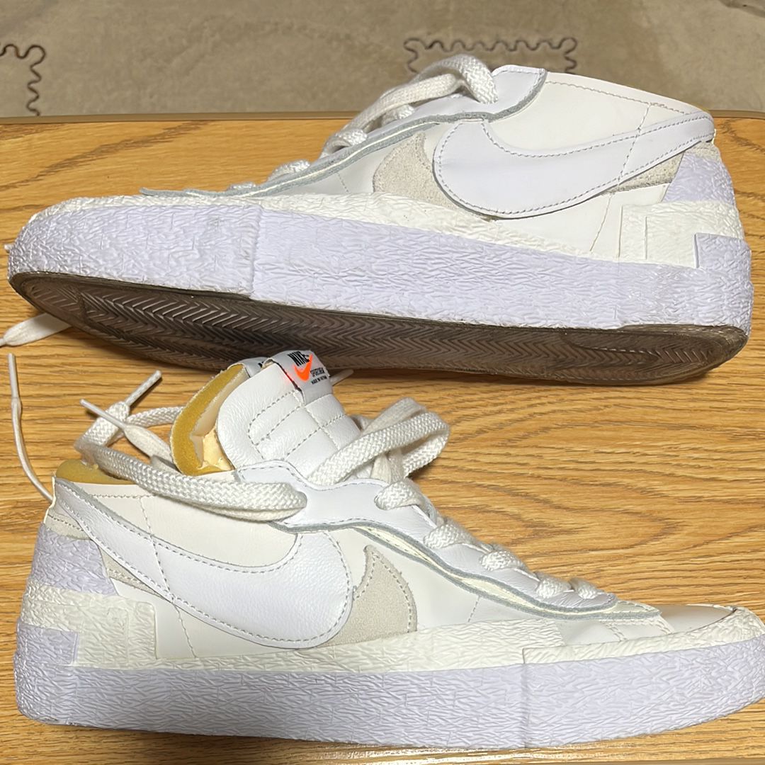 sacai × Nike Blazer Low "White Patent Leather"