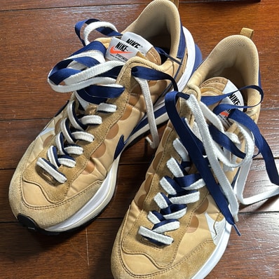 Sacai × Nike Vapor Waffle "Sesame And Blue Void"