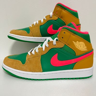Nike Air Jordan 1 Mid "Wheat and Water Melon"
