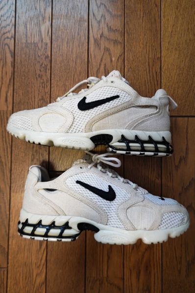Stussy × Nike Air Zoom Spiridon CG 2 "Fossil/Black"