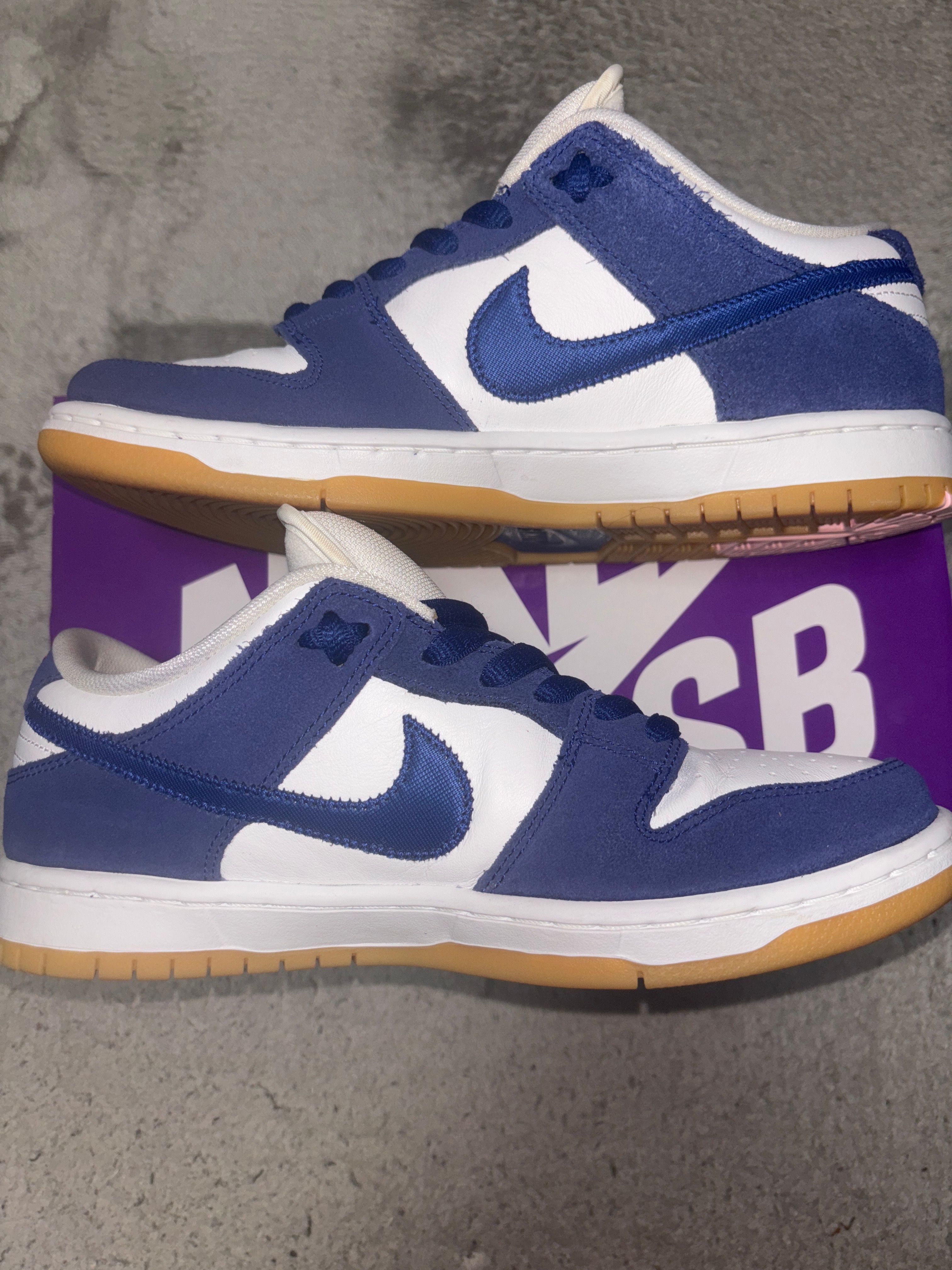 Nike SB Dunk Low "Los Angeles Dodgers/Deep Royal Blue"