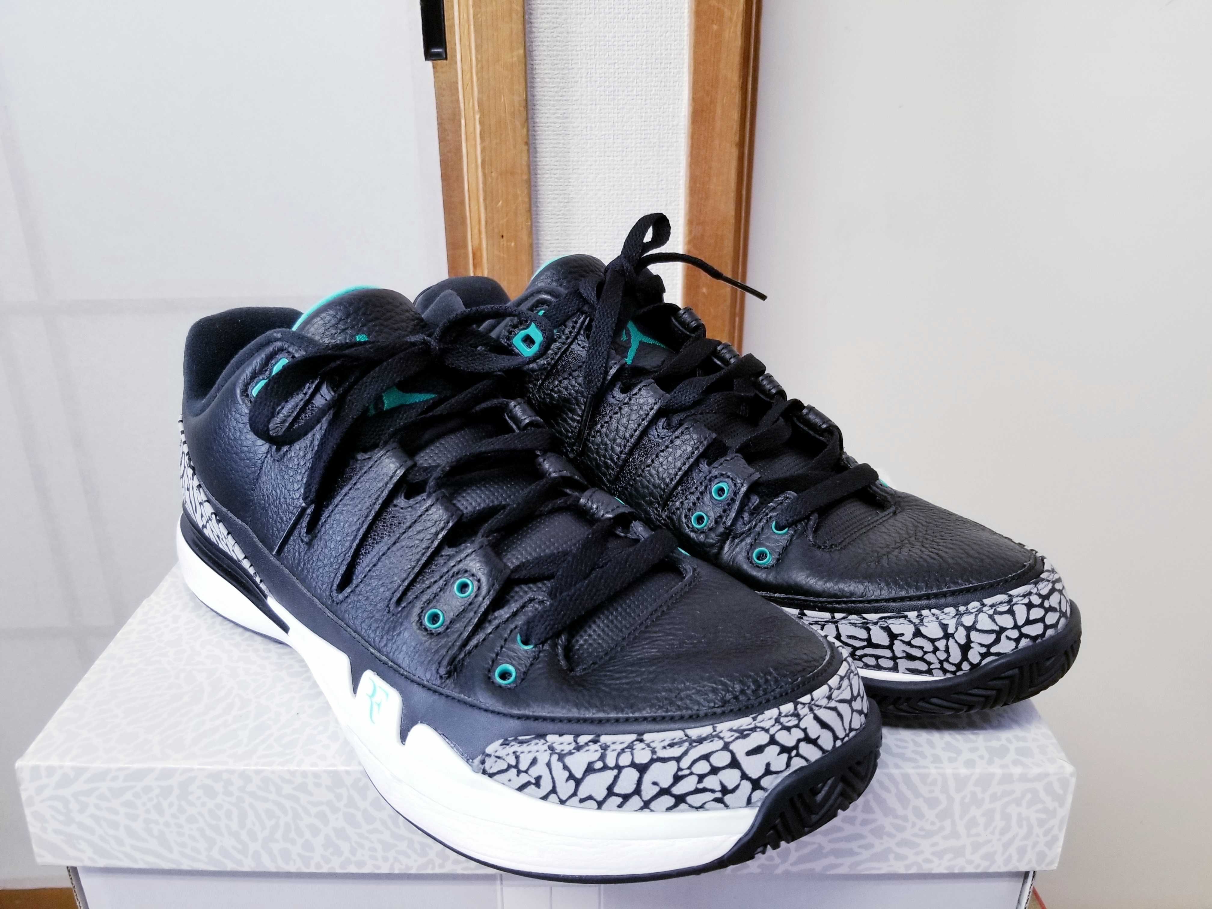 atmos × Nike Zoom Vapor AJ3 "Elephant/Safari"